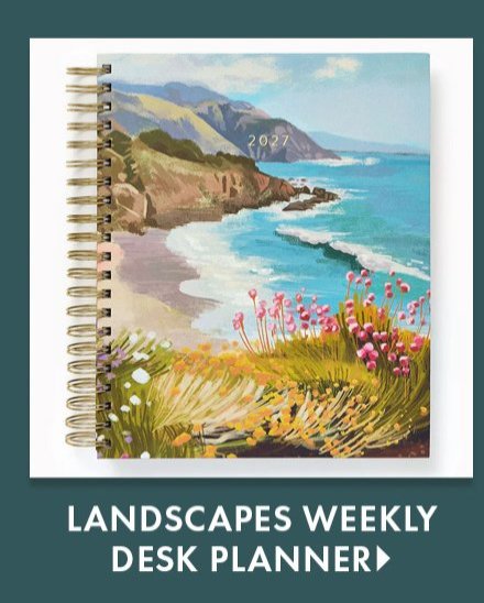 Landscapes Weekly Desk Planner
