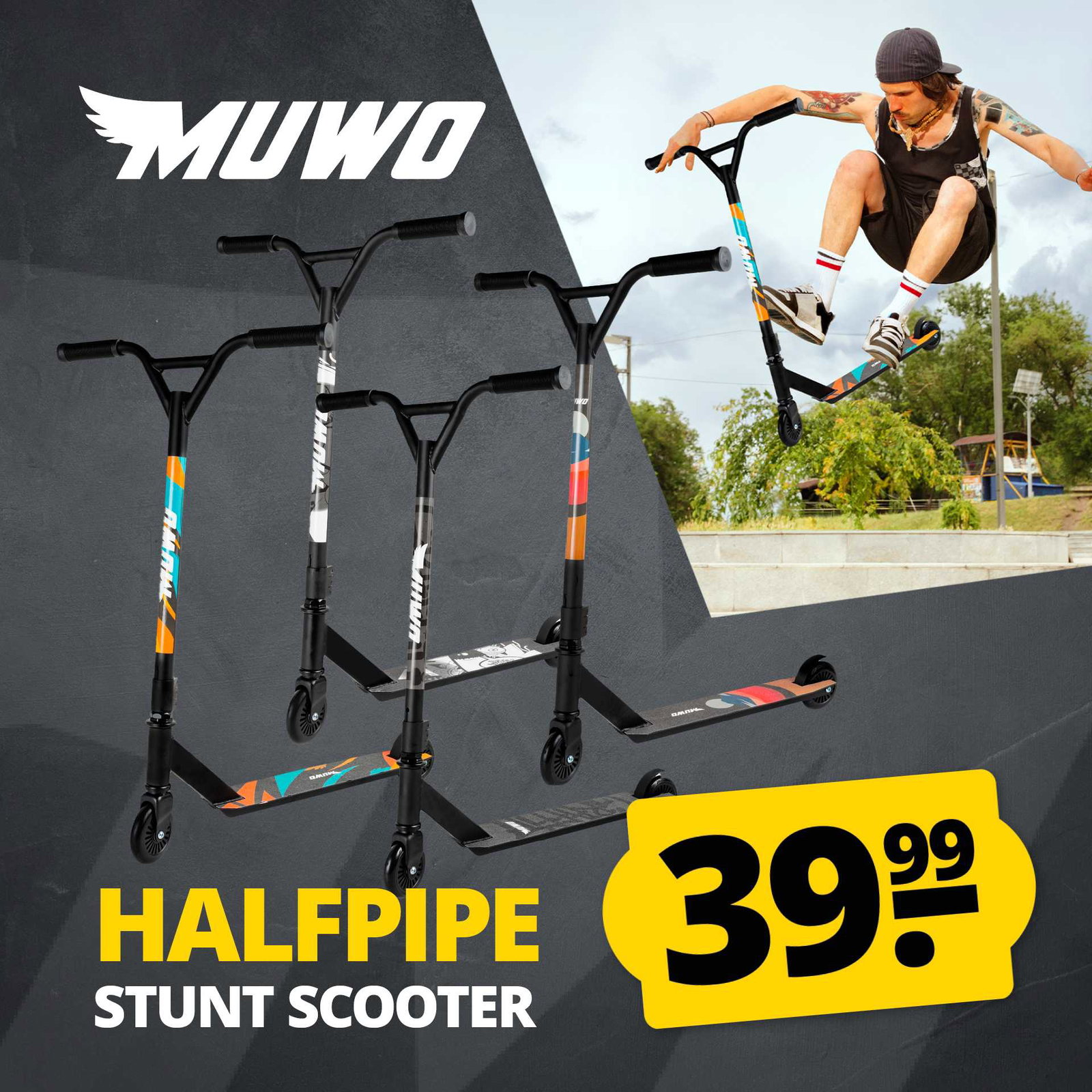 MUWO "Halfpipe" Stunt Scooter 