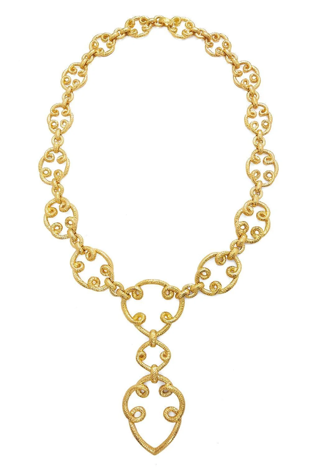 Image of arabesque loop chain necklace
