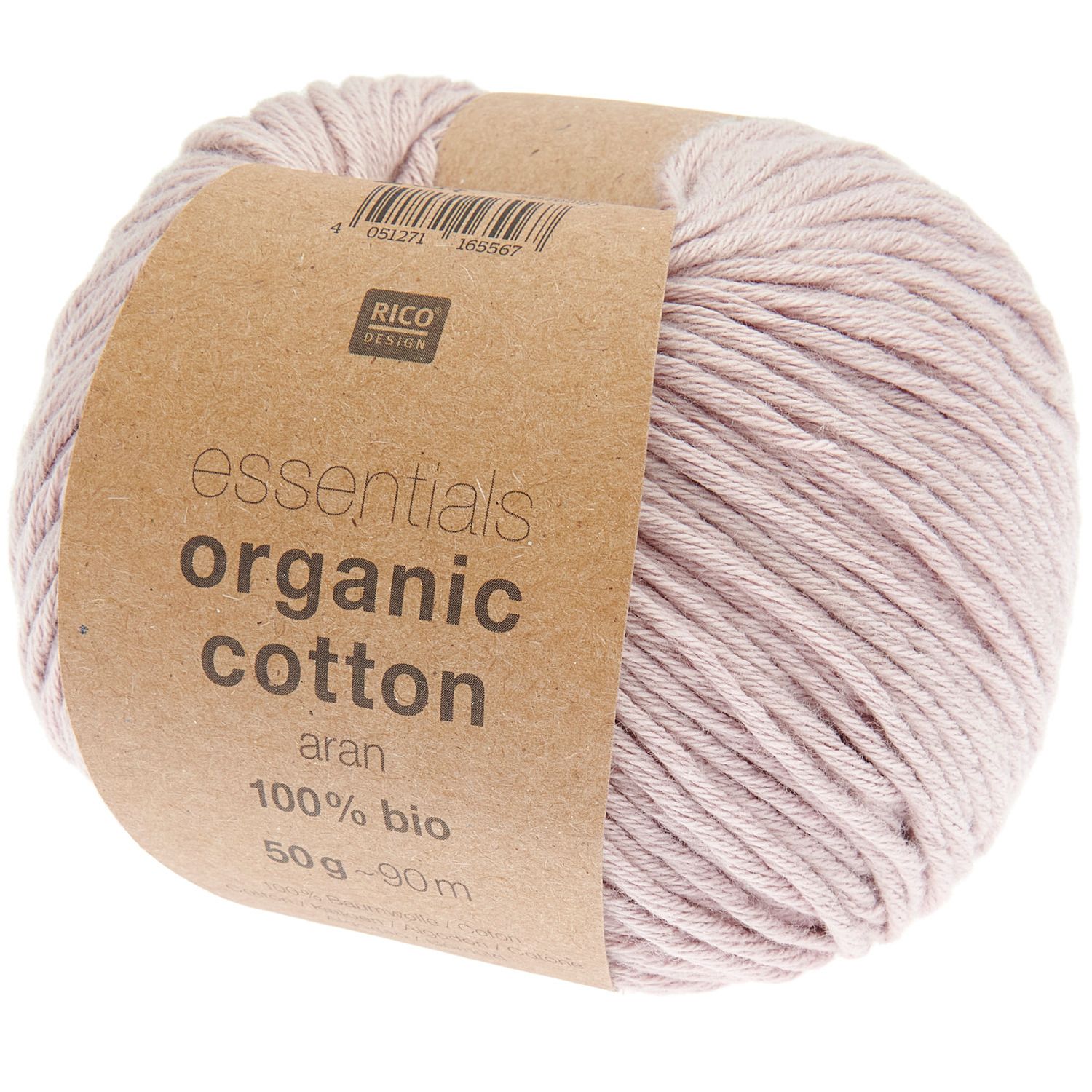 Essentials Organic Cotton aran Mauve