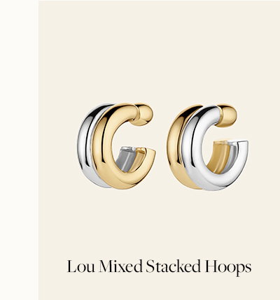 Lou Mixed Stacked Hoops