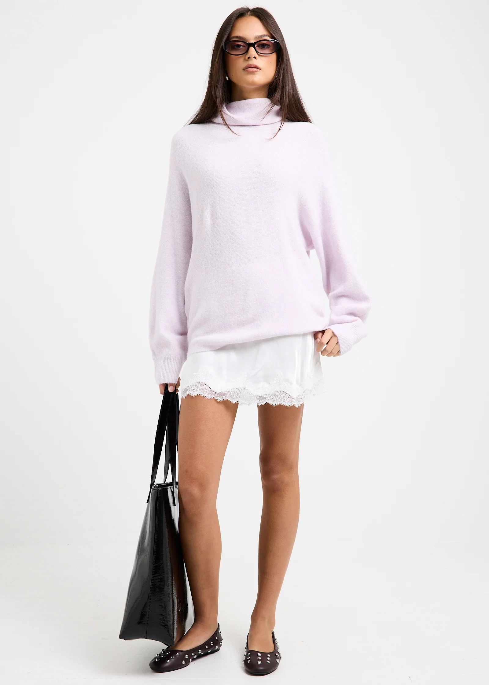 Image of Anna Cowl Batwing Knit Jumper