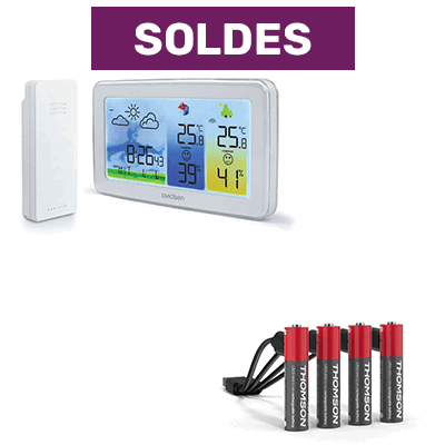Station météo + piles rechargeables