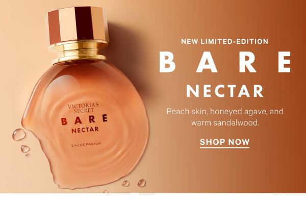 New limited edition BARE Nectar Parfum. Peach skin, honey agave, and warm sandalwood