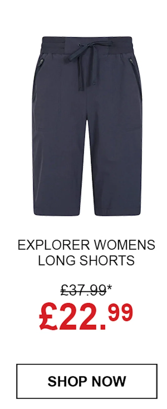 Explorer Womens Long Shorts