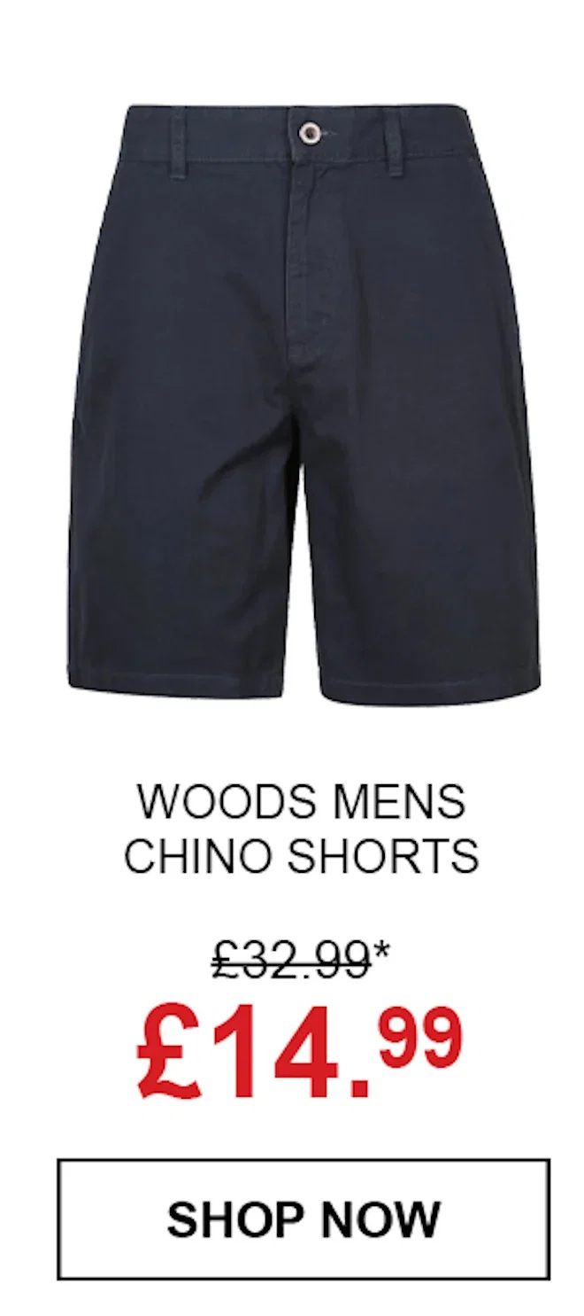 Woods Mens Chino Shorts