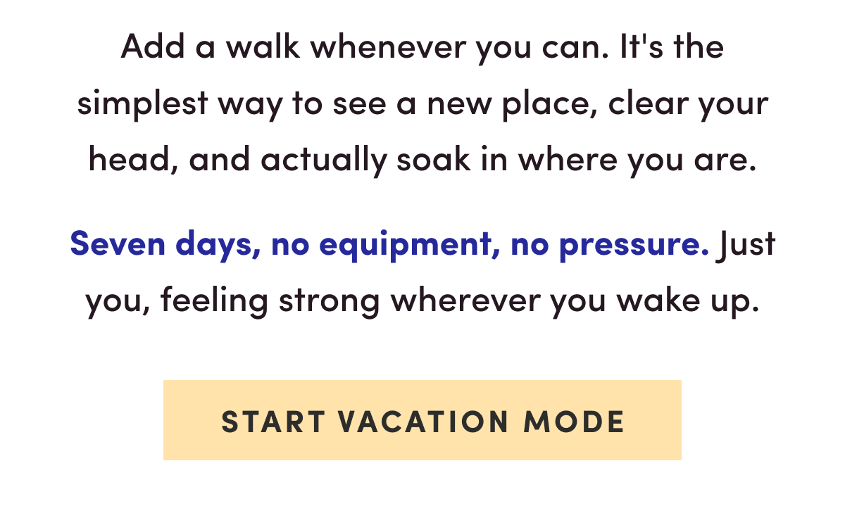 Start Vacation Mode