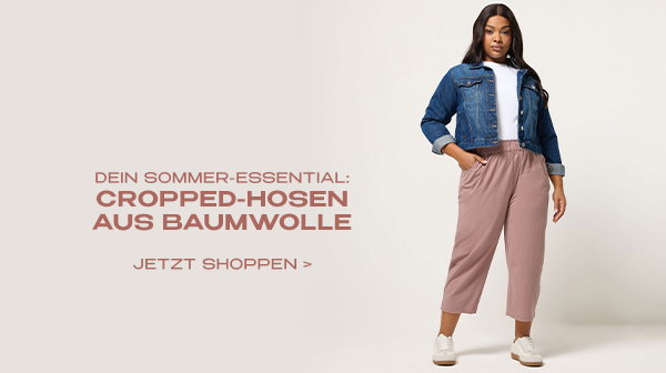 CROPPED-HOSEN AUS BAUMWOLLE