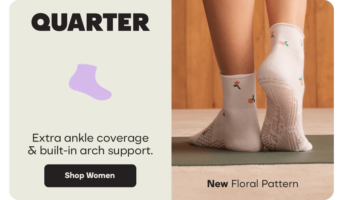 QUARTER. Extra ankle coverage & built-in arch support. Shop Women. New Floral Pattern