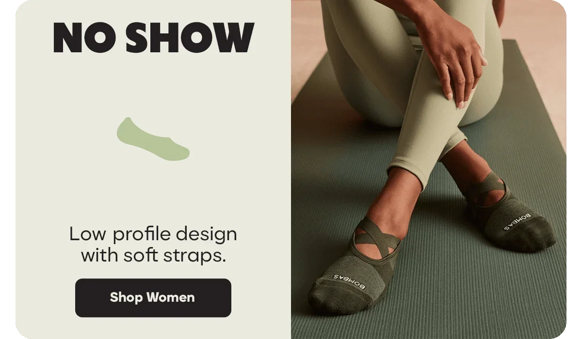 NO SHOW. Low profile design with soft straps. Shop Women