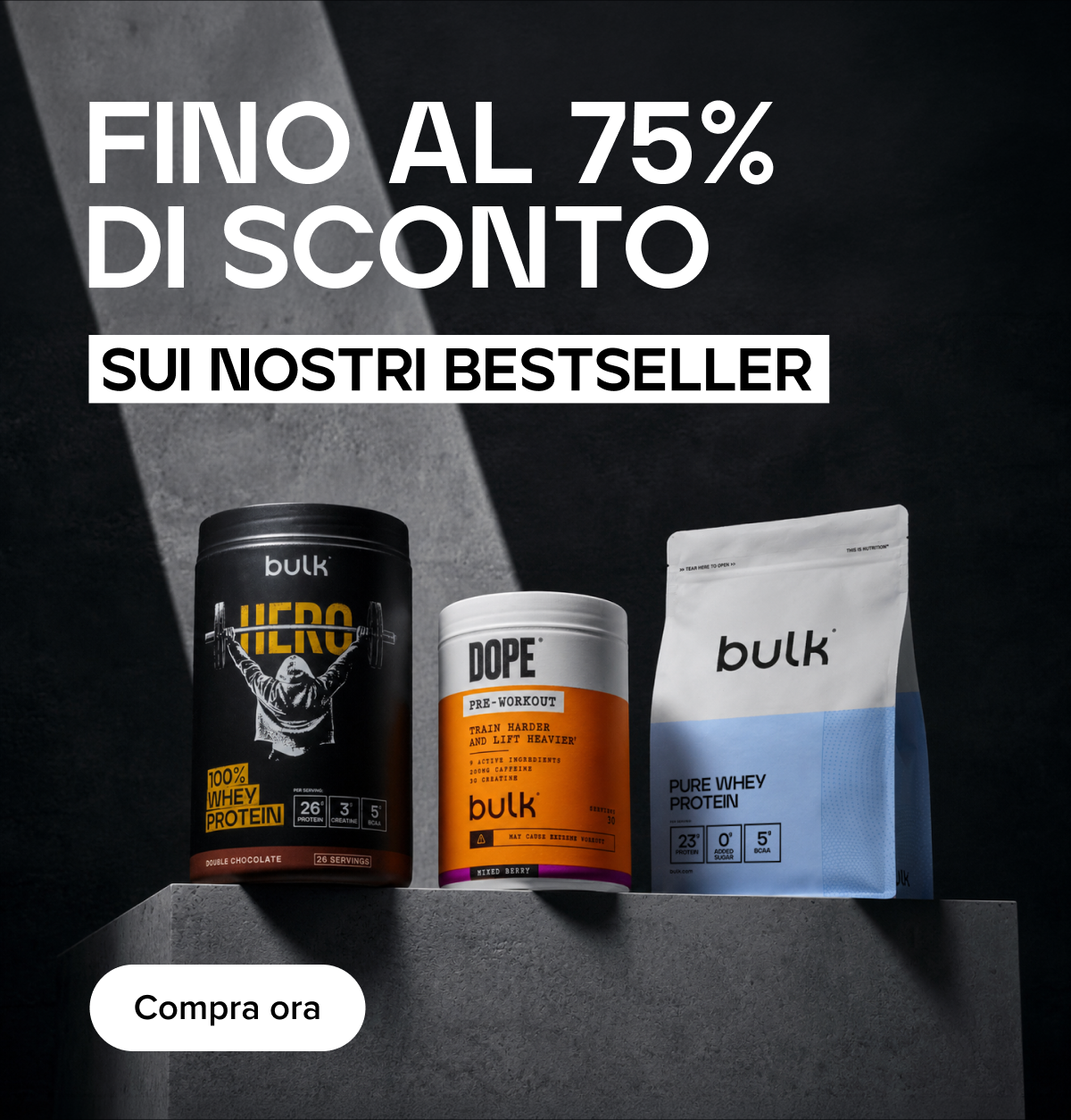 FINO AL 80% DI SCONTO
