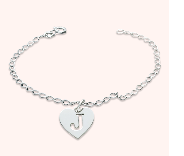 anklet initial.