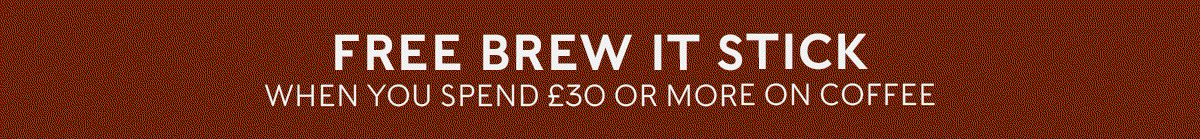 image of brew it stick with 'free brew it stick limited time' and a shop coffee cta 