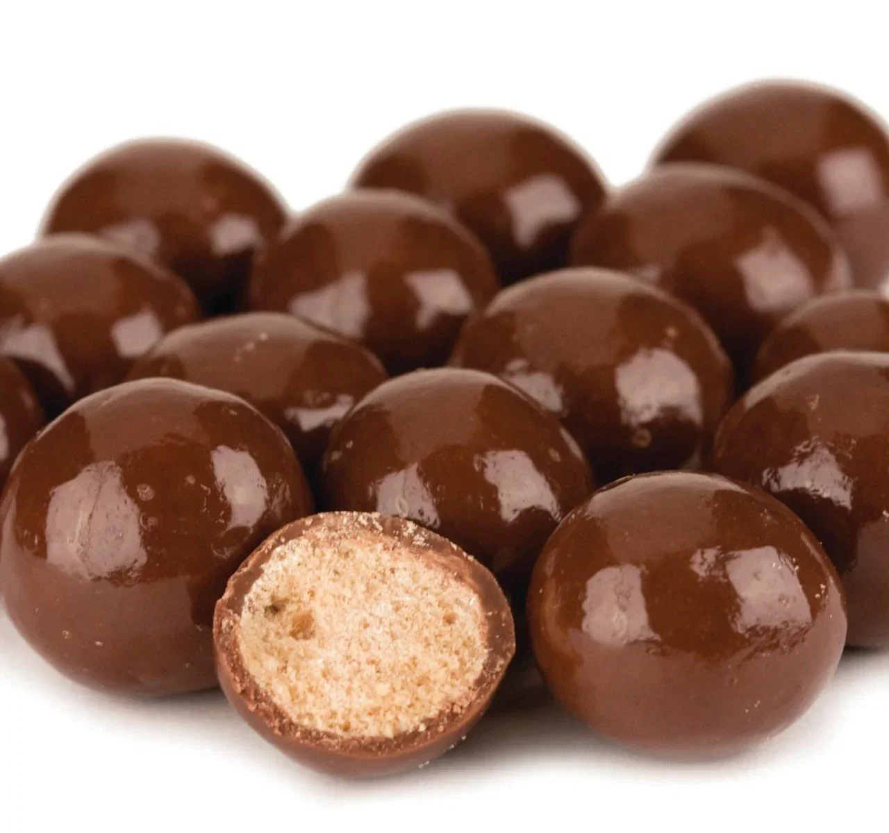 Image of Reduced Sugar Milk Chocolate Malt Balls - 8 oz Bag