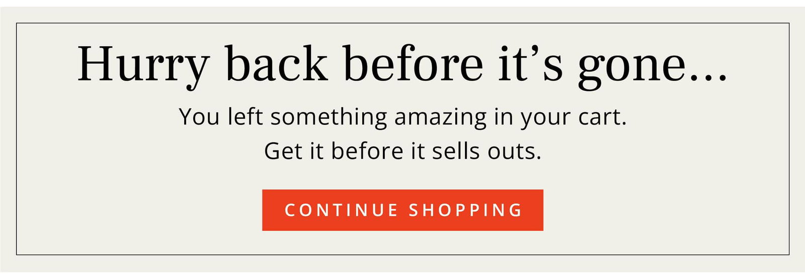 IT'S BACK IN STOCK