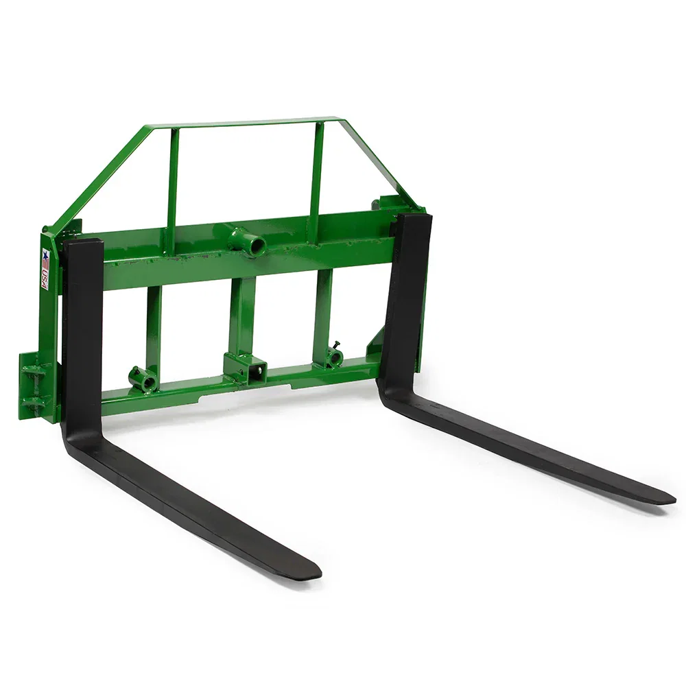 Image of USA Made Standard Series Pallet Fork Attachment, Fits John Deere | 48" Fork Blades