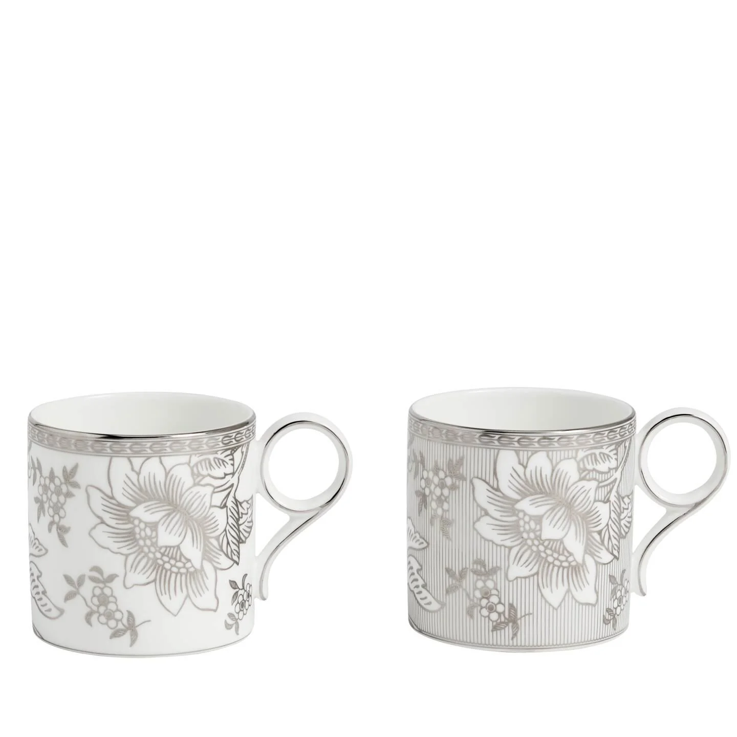 Silver Tonquin Mug Set of 2