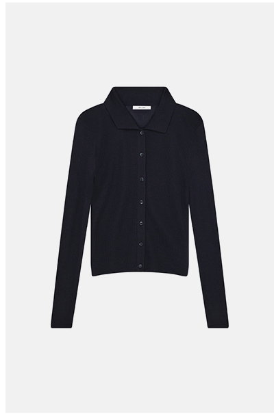 Jac + Jack Arcade Merino Wool Cardigan - Darkest Navy