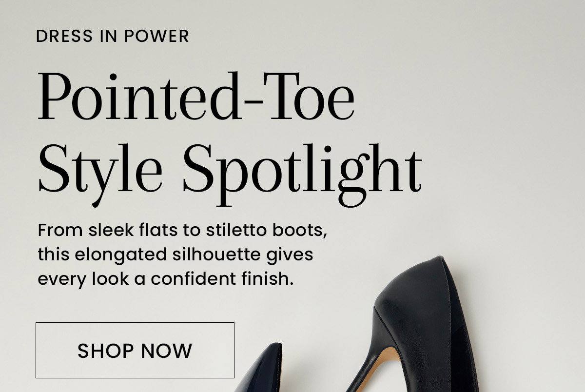 Pointed-Toe Style Spotlight [Shop Now]