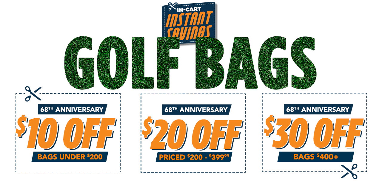 Golf Bags + Anniversary Instant Savings