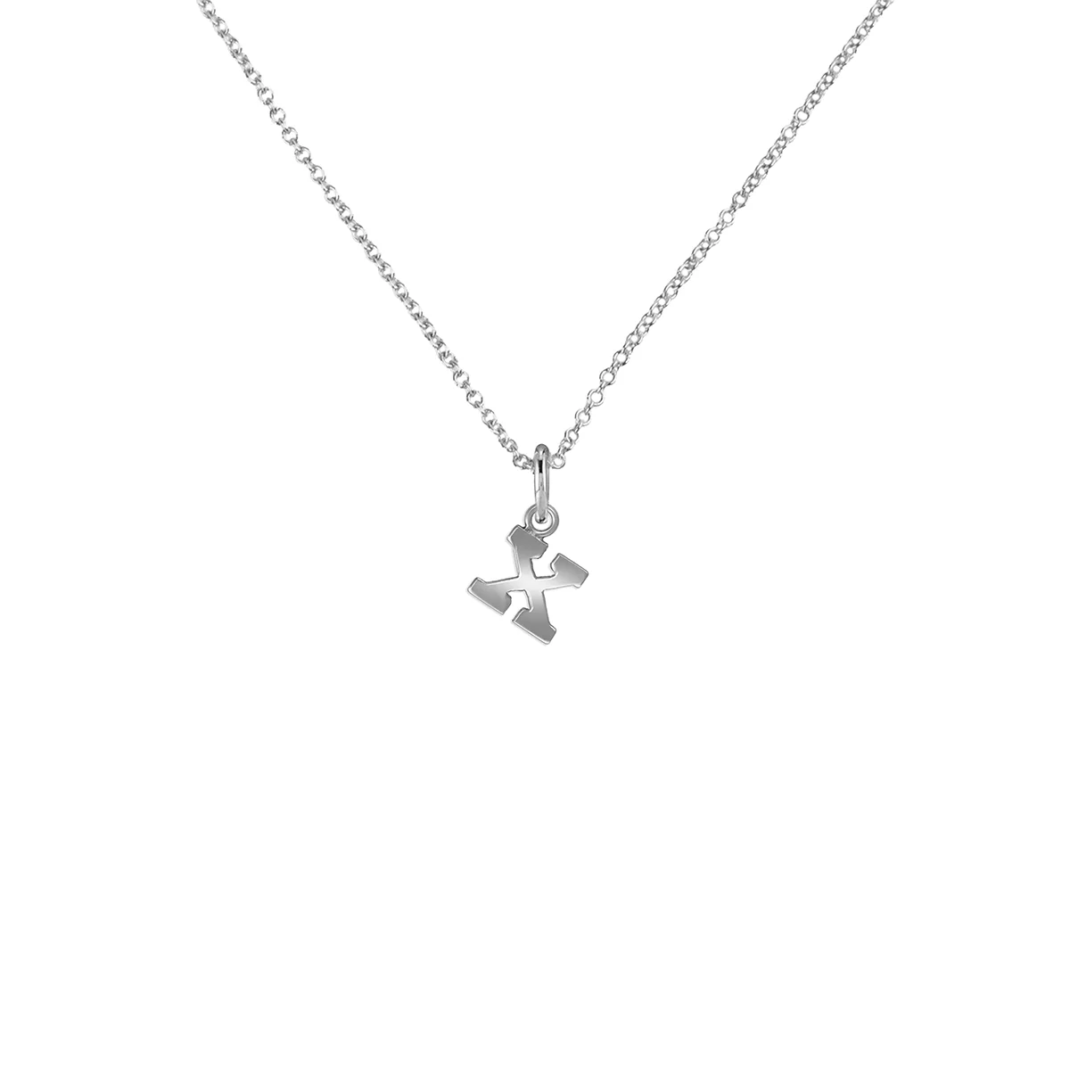 Image of Silver Letter Necklace