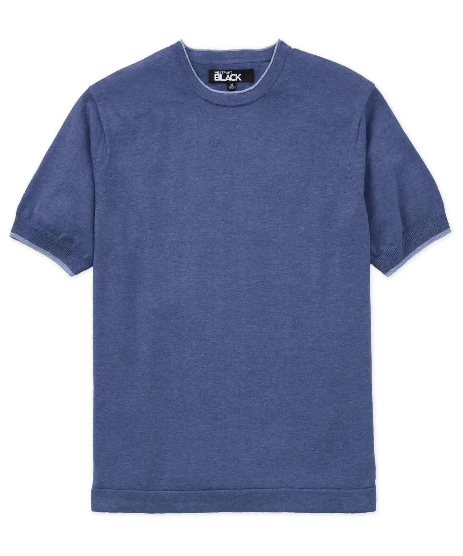 Westport Black Short Sleeve Retro Roulle Crew