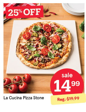 KSP LA CUCINA PIZZA STONE 35.5 X 38 CM NATURAL
