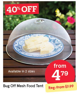 KSP BUG OFF MESH FOOD TENT 30 CM / 11.75" DIA. ST/STEEL