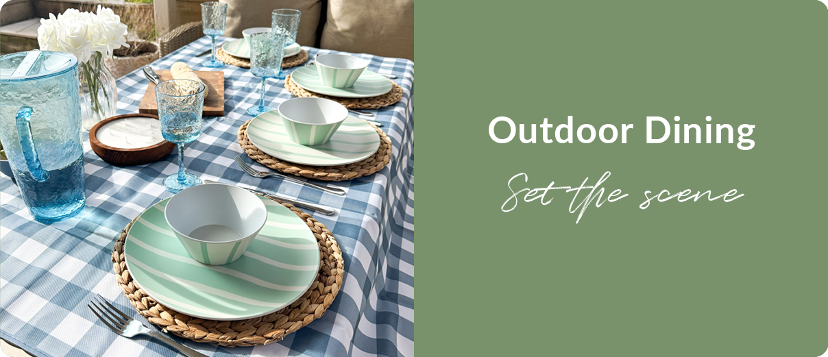Outdoor dining - set the scene