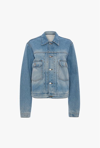 Denim Trucker Jacket In Heritage Blue