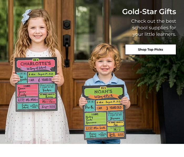 Gold-Star Gifts - Check out the best school supplies for your little learners.