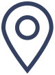 an image of a map marker with a circle on it
