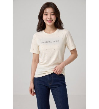 Camiseta Classic MK Stud blanco roto