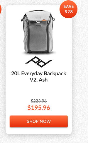 Peak Design 20L Everyday Backpack V2, Ash