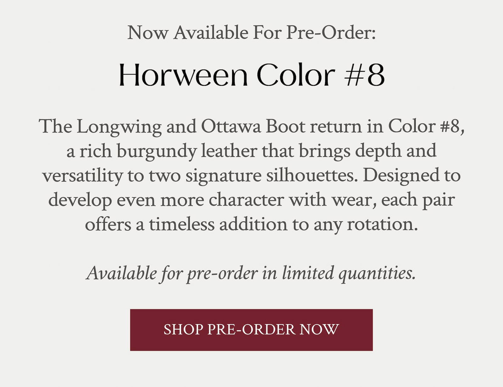 Meet Horween's Color 8 Leather