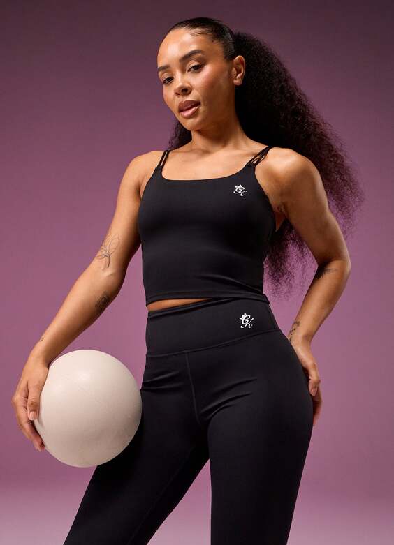Gym King 365 Long Line Tank - Black