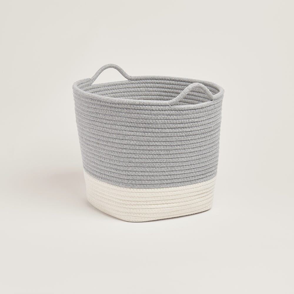 Image of Rope Storage Basket, Ivory and Grey