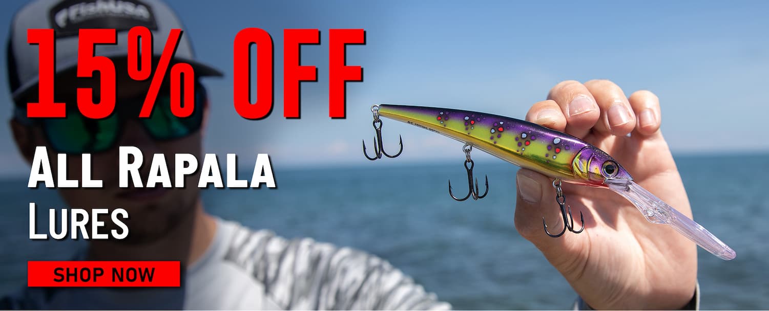 15% Off  All Rapala Lures Shop Now