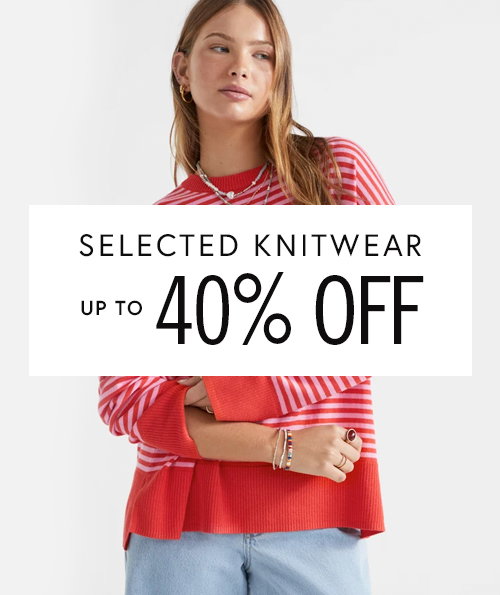 40% off selected knitwear