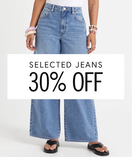 30% Off Selected Jeans