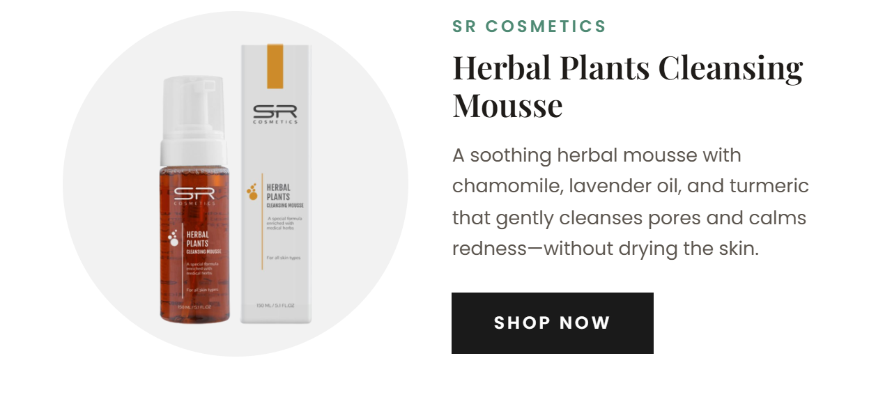 SR Cosmetics Herbal Plants Cleansing Mousse 150ml / 5.07oz
