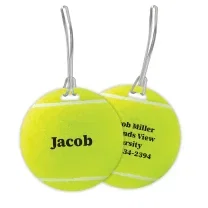 Shop Tennis Double Sided Bag Tag