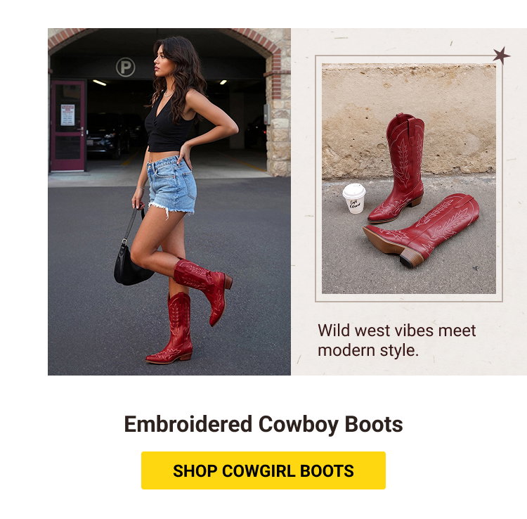 Embroidered Cowboy Boots