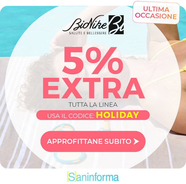 Codice HOLIDAY: -5% Extra sui prodotti BioNike