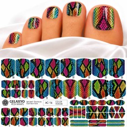 PEDI WRAPS ANIMAL COUTURE AC-16 GELAXYO CU 38 DE WRAPURI, 26 DECORAȚIUNI, PILĂ, BEȚIȘOR ȘI MINIRIGLĂ INCLUSE - Solzi în culori vibrante, pentru un look îndrăzneț și modern!