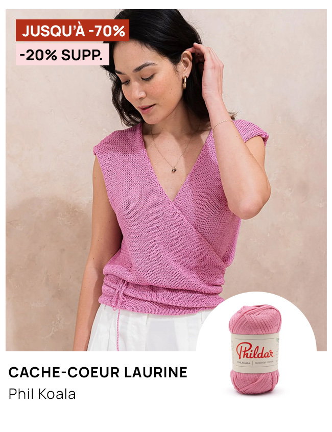 Cache cœur Laurine Soldes