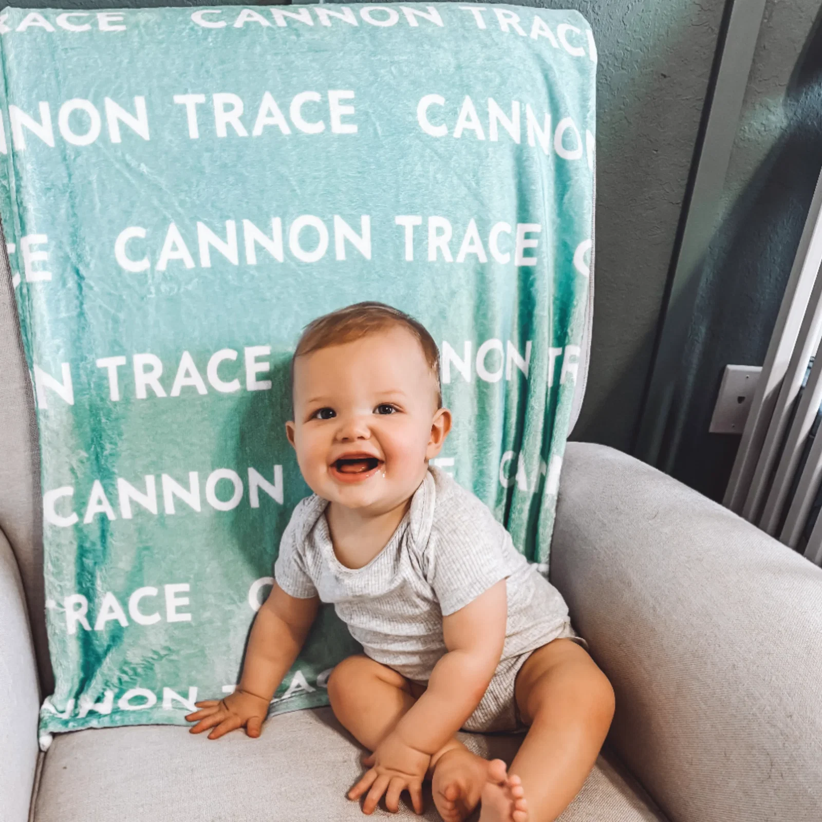 Image of Blues Personalized Name Blanket - Classic Name, With Font Preview