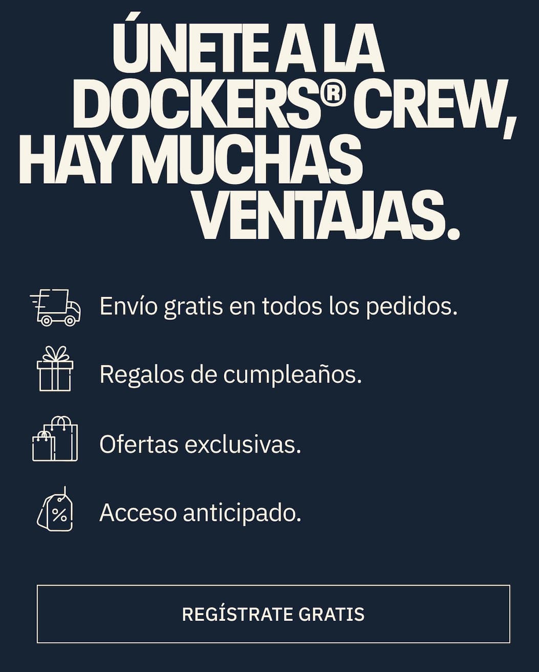 ÚNETE A LA DOCKERS CREW