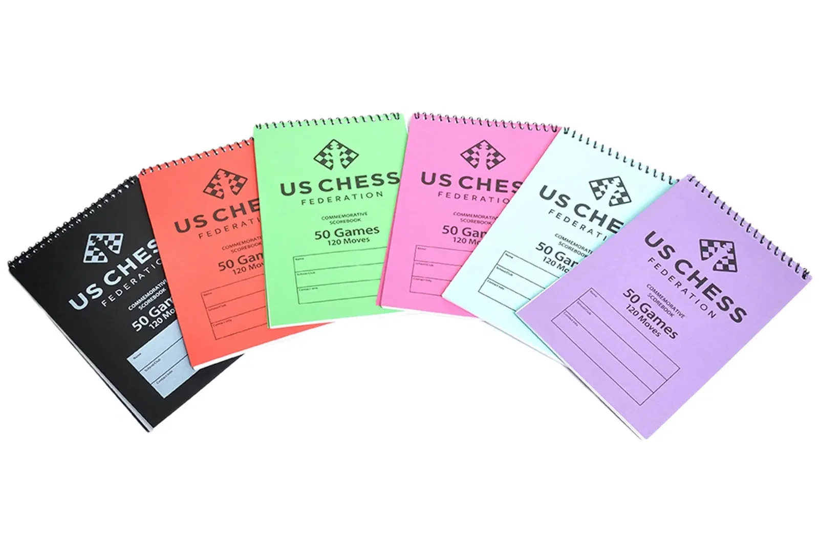 Image of US Chess Federation Commemorative Spiral Scorebook (120 Moves/Game)