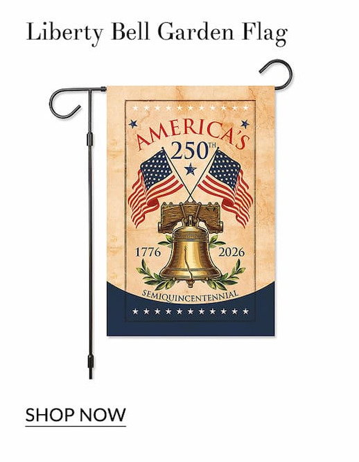 Liberty Bell garden flag